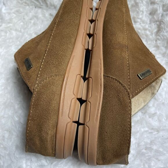 Bear Paw Bruce Men suede slippers wool blend lining sheepskin footbed SZ10 - Picture 6 of 9